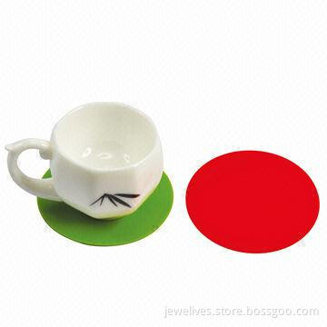 Fashionable silicone cup coasters